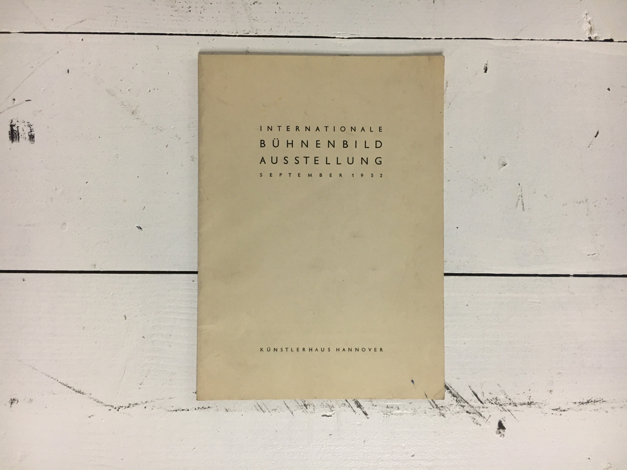 Wir vom Archiv 62: Bühnenbild-Ausstellung, Hannover 1952 | Theatermuseum