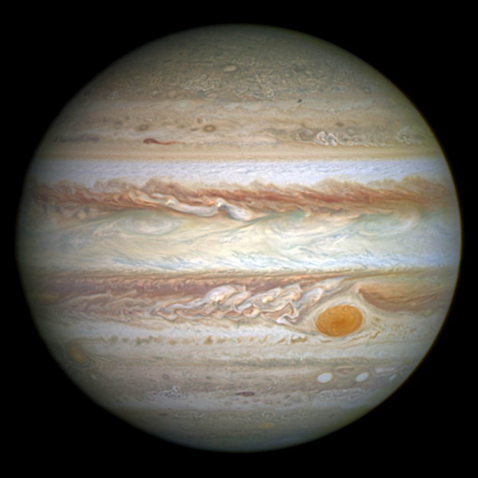 So sieht das Hubble Weltraumteleskop den Jupiter