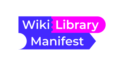 Logo WikiLibrary Manifest | 2020 / Wikimedia Deutschland e.V.