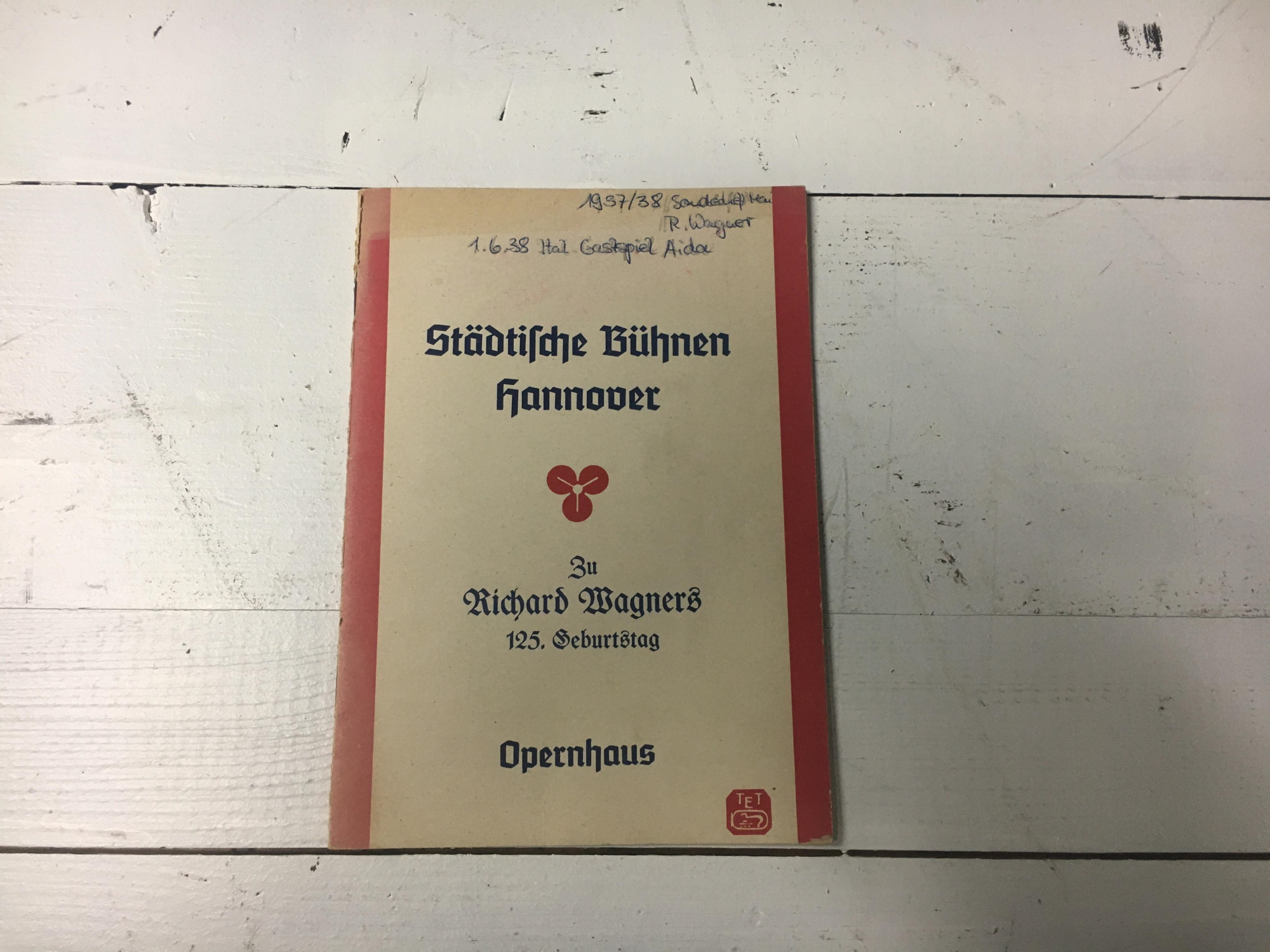 Wir vom Archiv 41: Programmheft, Spielzeit 1937/38