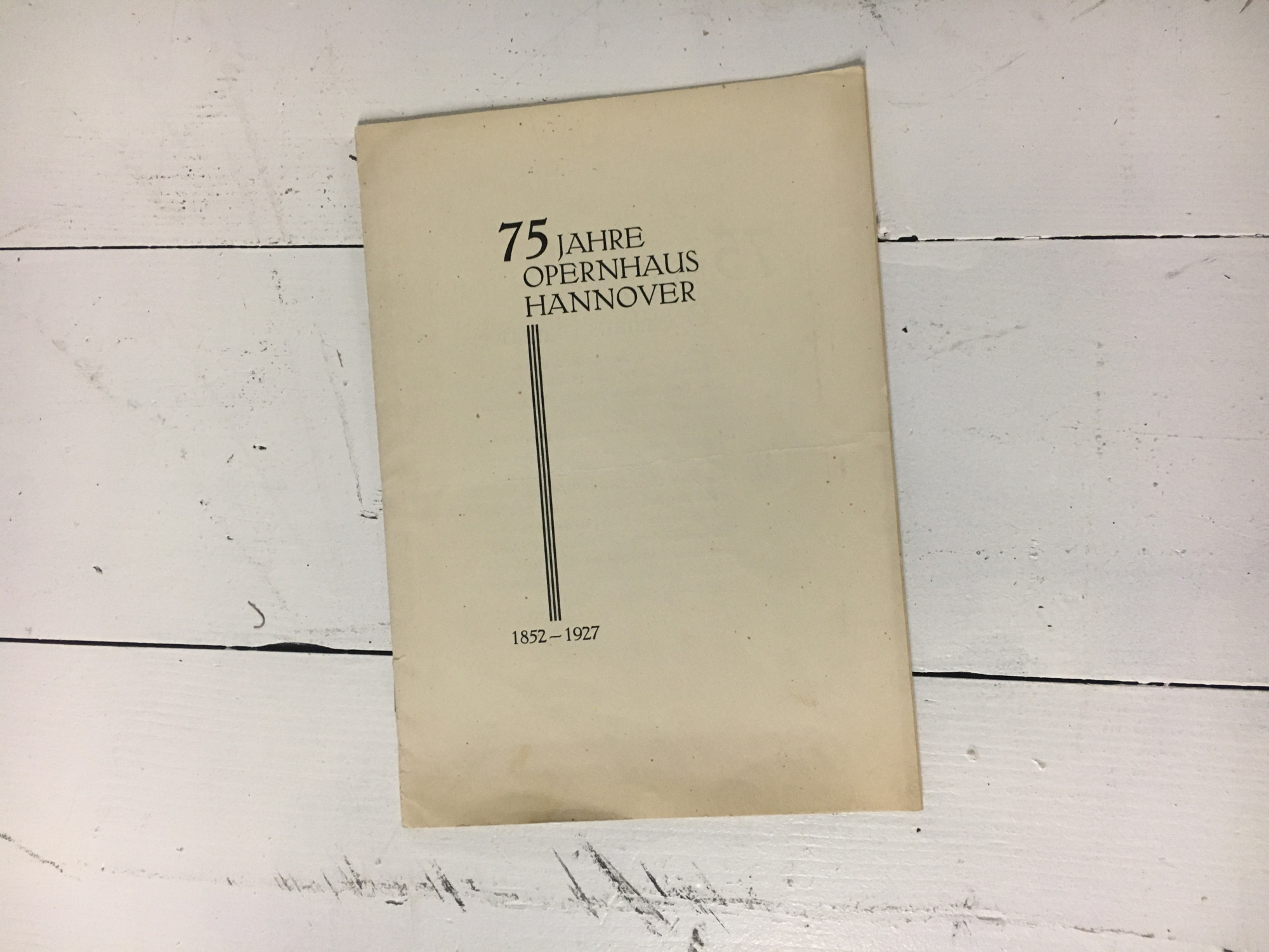 Wir vom Archiv 55: Hannover, Donnerstag, den 1. September 1927 | Theatermuseum