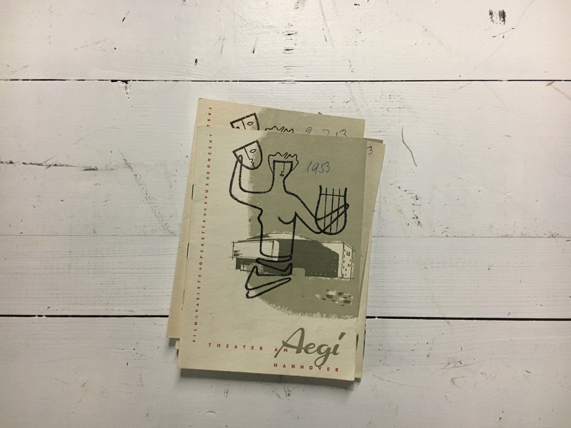 Wir vom Archiv 57:Theater am Aegi, 1953 | Theatermuseum