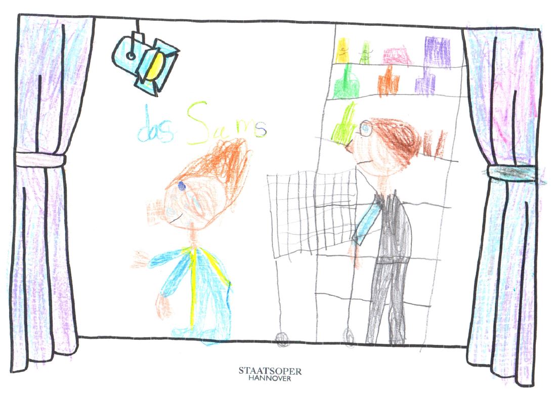 Ausmalbild Das Sams, Viktoria Werner, 7 Jahre