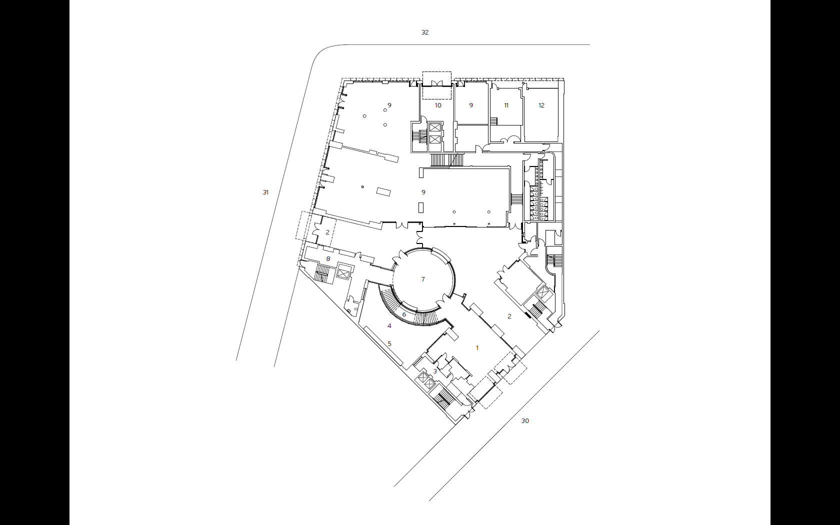 KPMB Canadian Embassy. Ground Floor Plan | KPMB Architects, Toronto