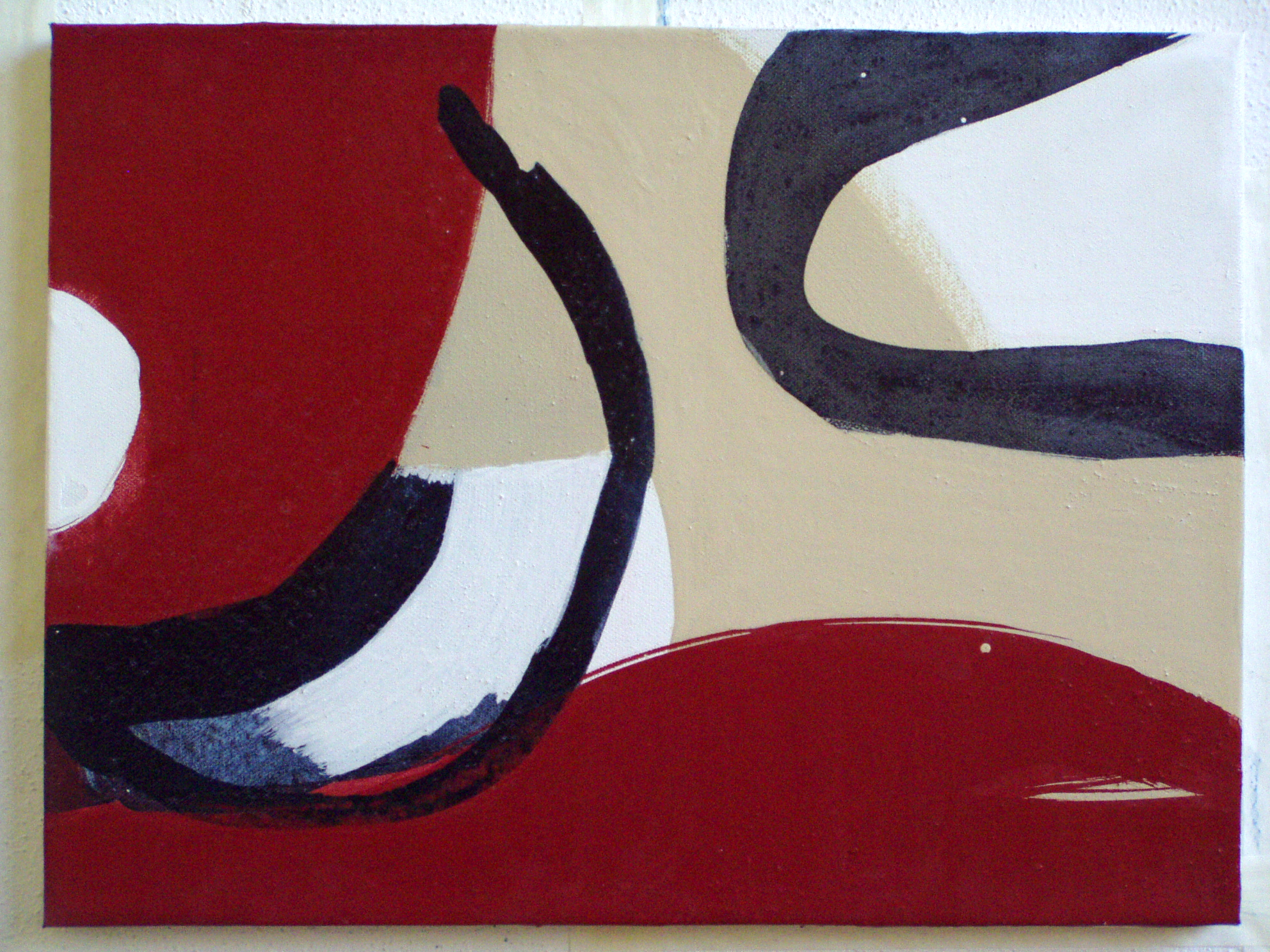 "energico“, 30 cm : 40 cm, Pigmentfarben auf Nessel, 2012