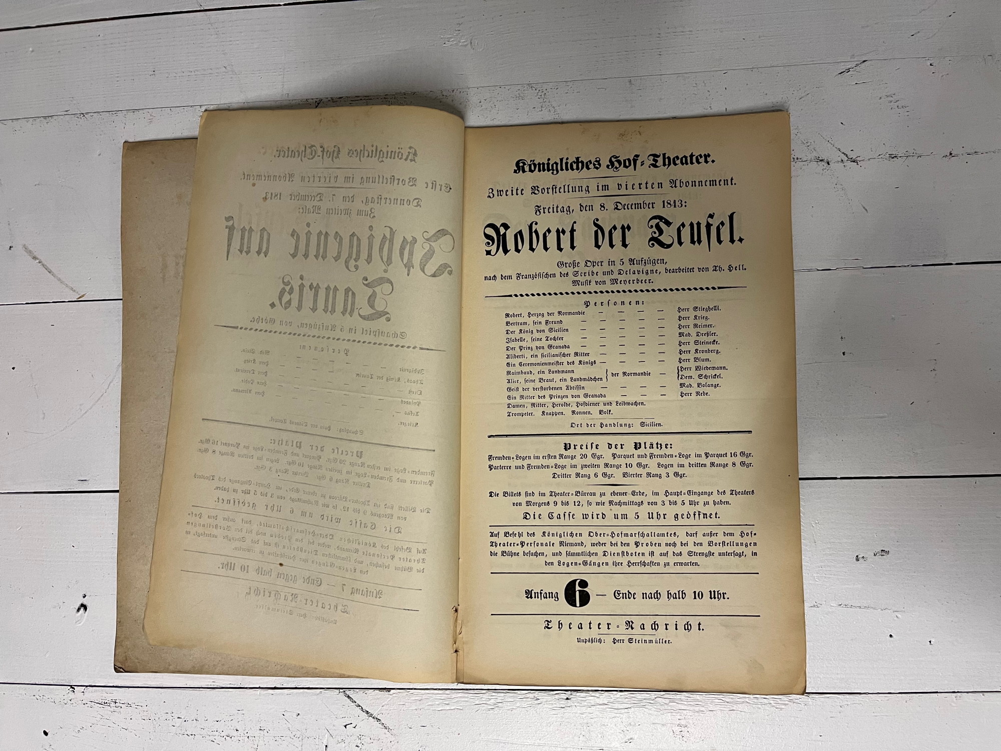 Wir vom Archiv 69: Kauf einer Orgel für die Hofoper in Hannover, 1833 | Theatermuseum