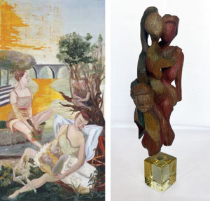 Ausstellung Wie Es Sich Findet Malerei Von Rosa Loy Skulpturen Von Reinhard Fischer