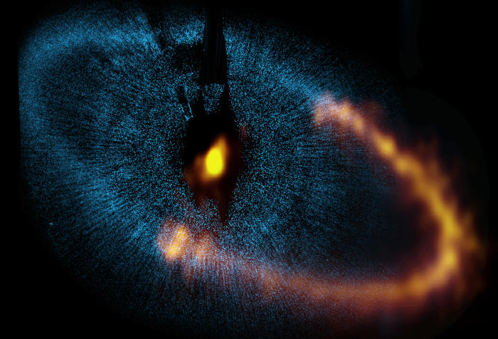 Fomalhaut | ALMA (ESO/NAOJ/NRAO) und NASA/ESA Hubble Space Telescope (freies Pressebild)